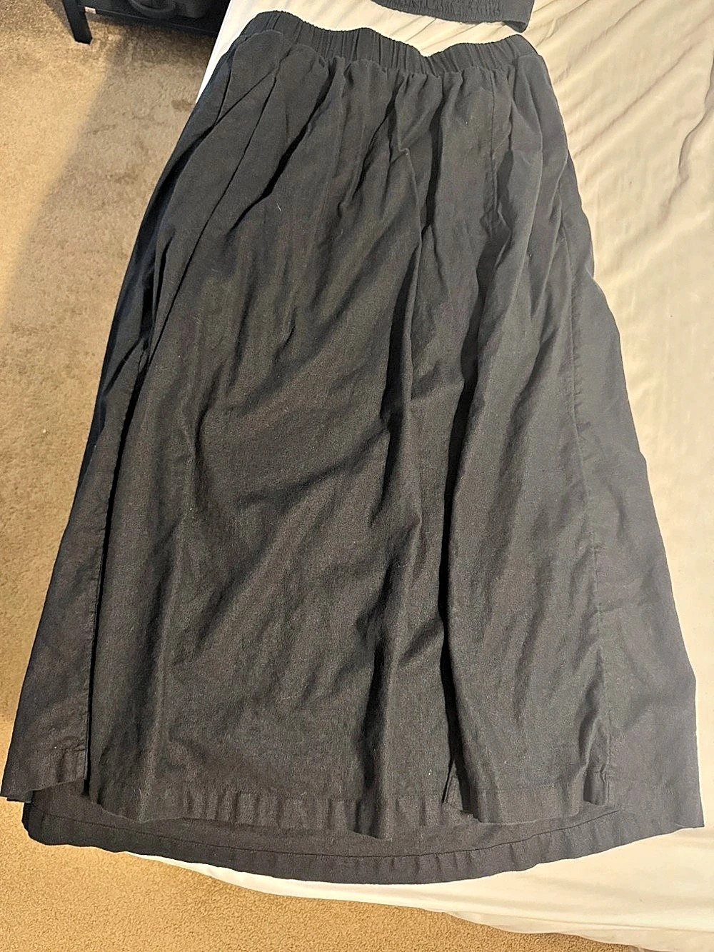 Abercrombie Black Midi Skirt Set